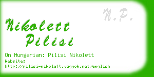 nikolett pilisi business card